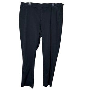 NYDJ Marilyn Straight Ankle Pants 18W Black Slimming Lift Tuck Stretch W5PM2197